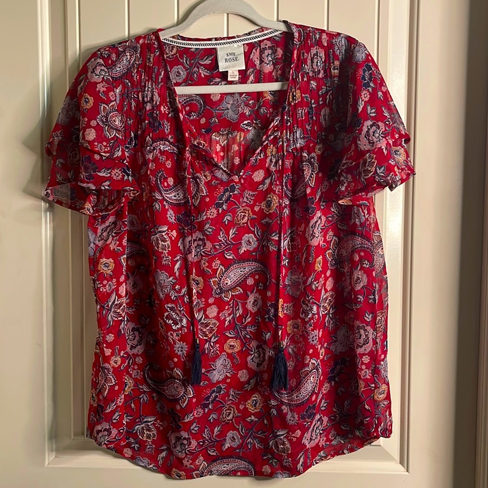 Knox Rose Boho Chic Blouse